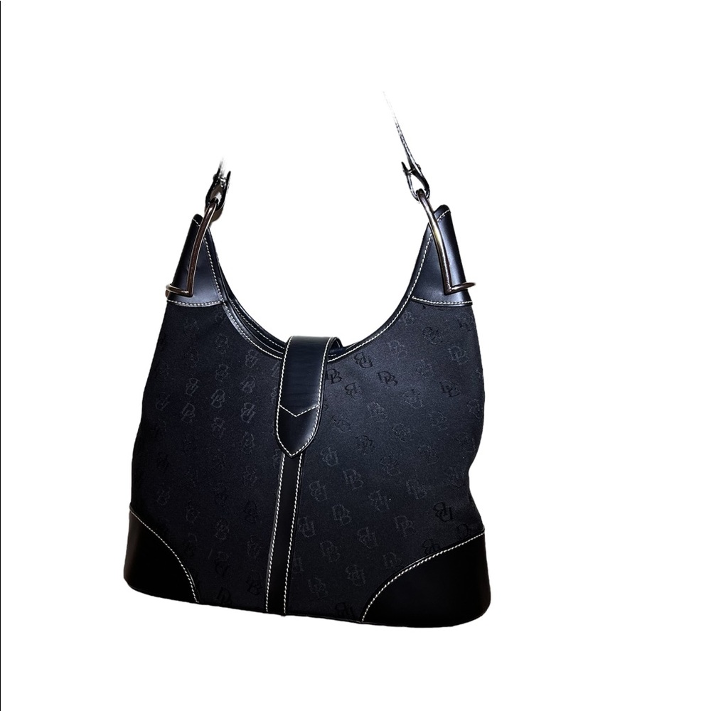 Dooney & Bourke Signature Shoulder Bag blackβ€οΈLike Newπππ - Picture 3 of 11
